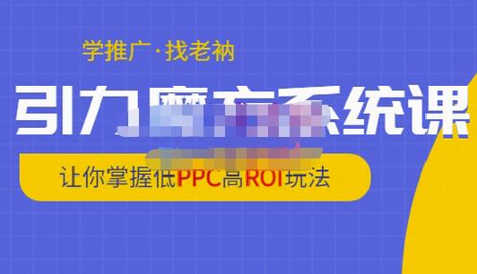 老衲·引力魔方系统课,让你掌握低PPC高ROI玩法,价值299元-第一资源库