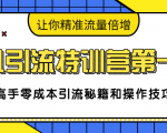 卓凡引流特训营第一期：高手零成本引流秘籍和操作技巧，让你精准流量倍增-第一资源库