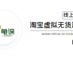龟课·淘宝虚拟无货源电商5期，全程直播 现场实操，一步步教你轻松实现躺赚-第一资源库