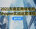 2021东南亚跨境电商Shopee实战运营课程,0基础、0经验、0投资的副业项目-第一资源库