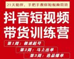 李鲆·抖短音视频带货练训营第五期,手把教手你短视带频货,听照话做,保证出单-第一资源库