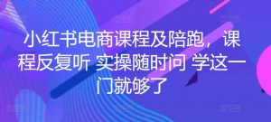 小红书电商课程及陪跑，课程反复听 实操随时问 学这一门就够了-第一资源库