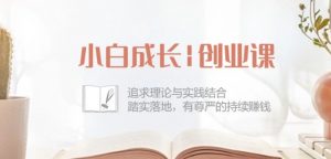 小白成长创业课：追求理论与实践结合，踏实落地，有尊严的持续赚钱-42节-第一资源库